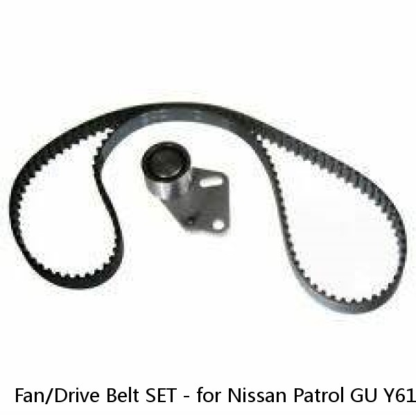 Fan/Drive Belt SET - for Nissan Patrol GU Y61 4.5P TB45E (97-01)