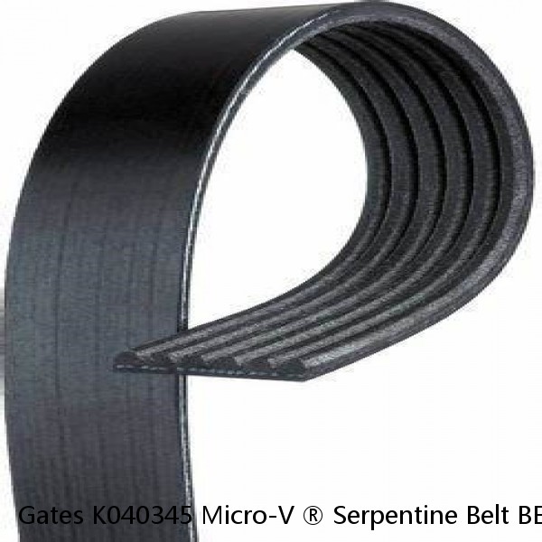 Gates K040345 Micro-V ® Serpentine Belt BELTS OEM #1 small image
