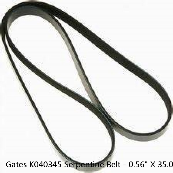 Gates K040345 Serpentine Belt - 0.56" X 35.00" - 4 Ribs #1 image