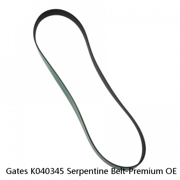 Gates K040345 Serpentine Belt-Premium OE Micro-V Belt GREEN STRIPE #1 image